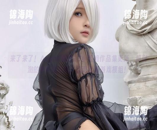 来了来了！Azami黑纱2B小姐姐作品集更新，超刺激的色彩组合让人想调出新游戏模组！