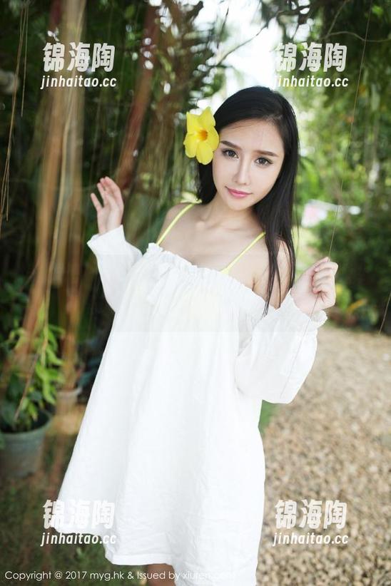 美媛馆-薛琪琪sandy 美媛馆 - 套图铺成了一条雪白的大道,薛琪琪sandy走得轻盈如风。